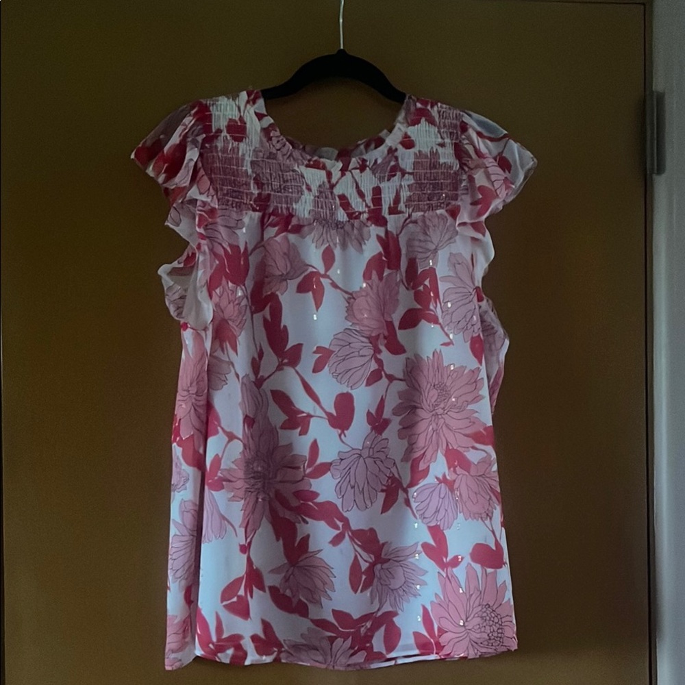 Talbots floral summer top